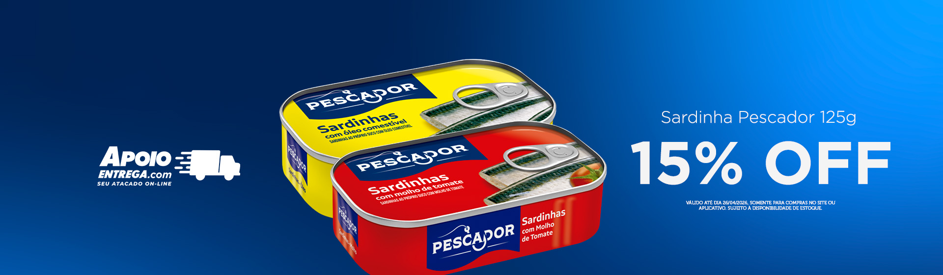 Camil sardinha até 26/04